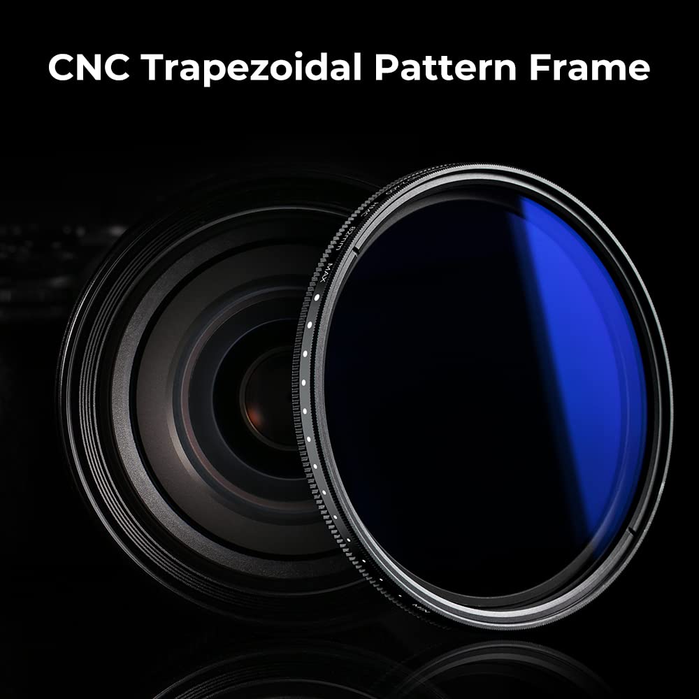 K&F Concept 72Mm Variable Nd Lens Filter Nd2 Nd400 (1 9 Stops) 18 Multi Layer Coatings Adjustable Neutral Density Ultra Slim Len