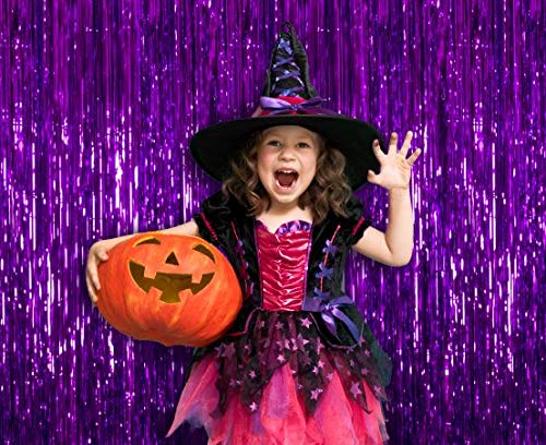 Metallic Purple Foil Fringe Tinsel Curtain 3 X 8 Ft Pack Of 4 Bachelorette Bachelorette Fiesta Engagement Oktoberfest Mermaid Pa