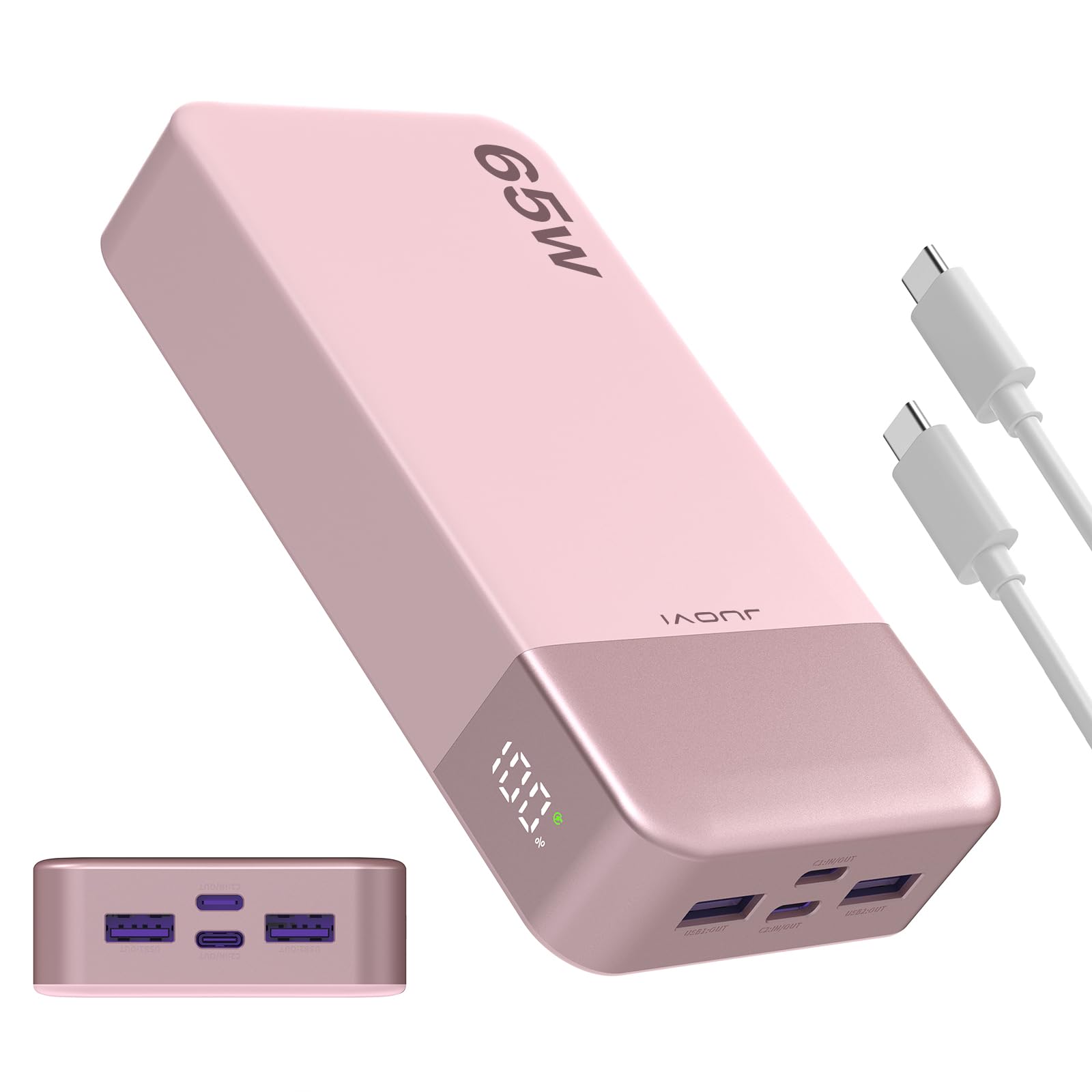 JUOVI 65W Portable Charger for Laptop Power Bank 20000mAh