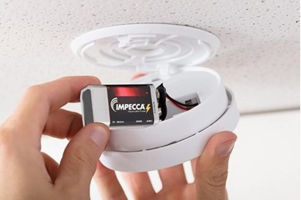 Impecca 9 Volt Batteries, High Performance 9V Alkaline Batteries, 6Lr61, 9 Volt Alkaline Battery For Everyday Use, 1 Pack