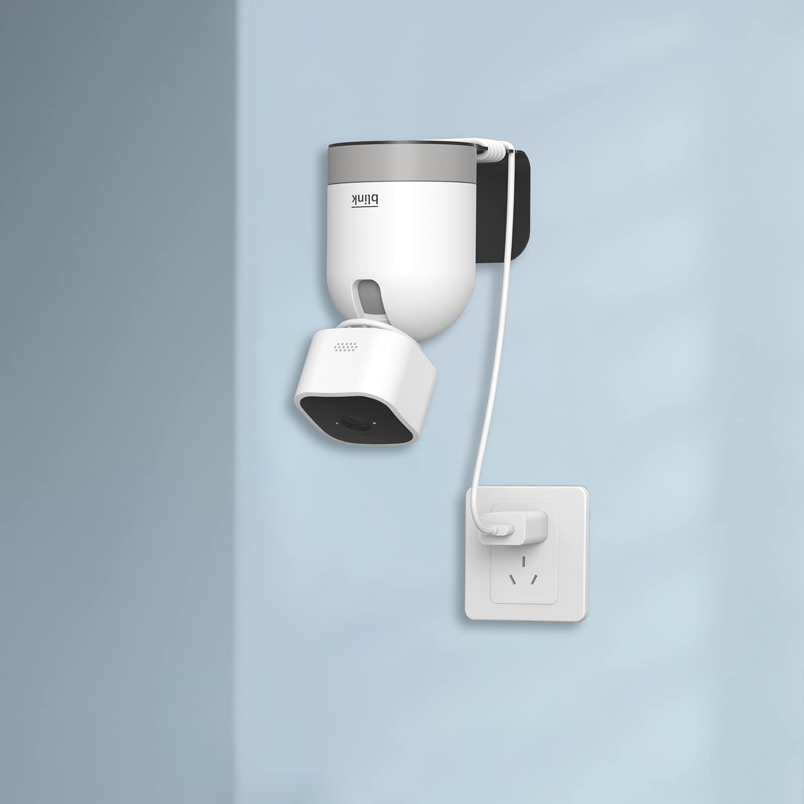 Puuuci Wall Mount For Blink Mini Pan Tilt Camera   Blink Mini Pan Tilt Camera Black Stainless Steel Wall Mount Bracket/Holder Fo