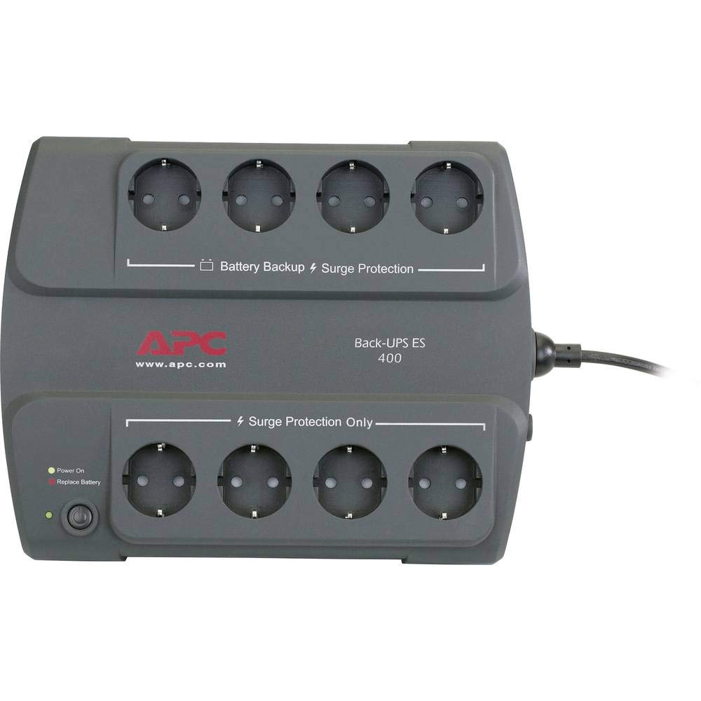 Be400Gr   Apc Back Ups Es 400Va Desktop Ups 400 Va240 W   0.09 Hour Full Load   4 X Schuko Cee 7   Surge Protected 4 X Schuko Ce