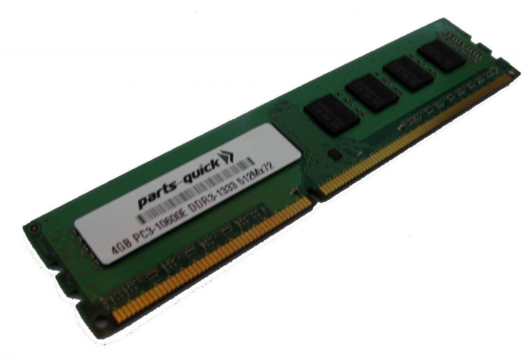4GB RAM Memory Upgrade for HP Compaq ProLiant ML110 G7 PC3-10600E DDR3 1333MHz 2Rx8 ECC Unbuffered UB DIMM Module (PARTS-QUICK B