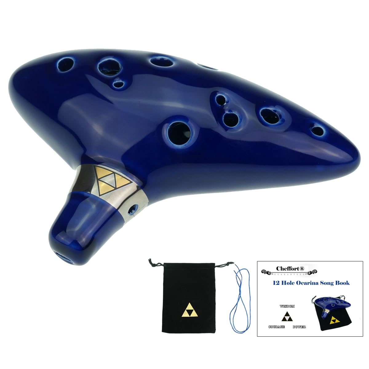 'Cheffort'' 12 Hole Ocarina From Legend Of Zelda,Alto C Ocarina With Protective Bag,Buy Zelda Ocarina,12 Hole Zelda Ocarina,Oca