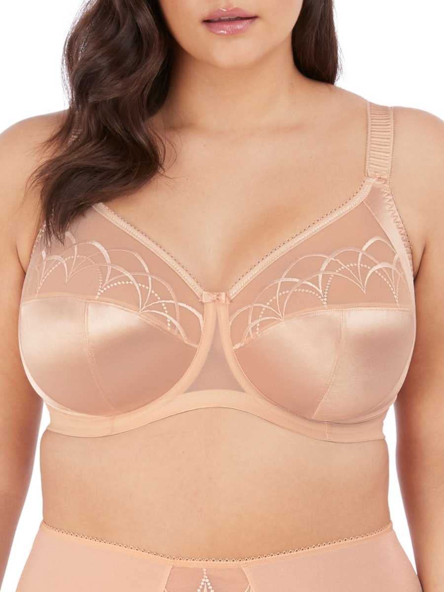 Elomi Womens Plus Size Cate Underwire Full Cup Banded Bra,Latte,44Gg Uk44J Us
