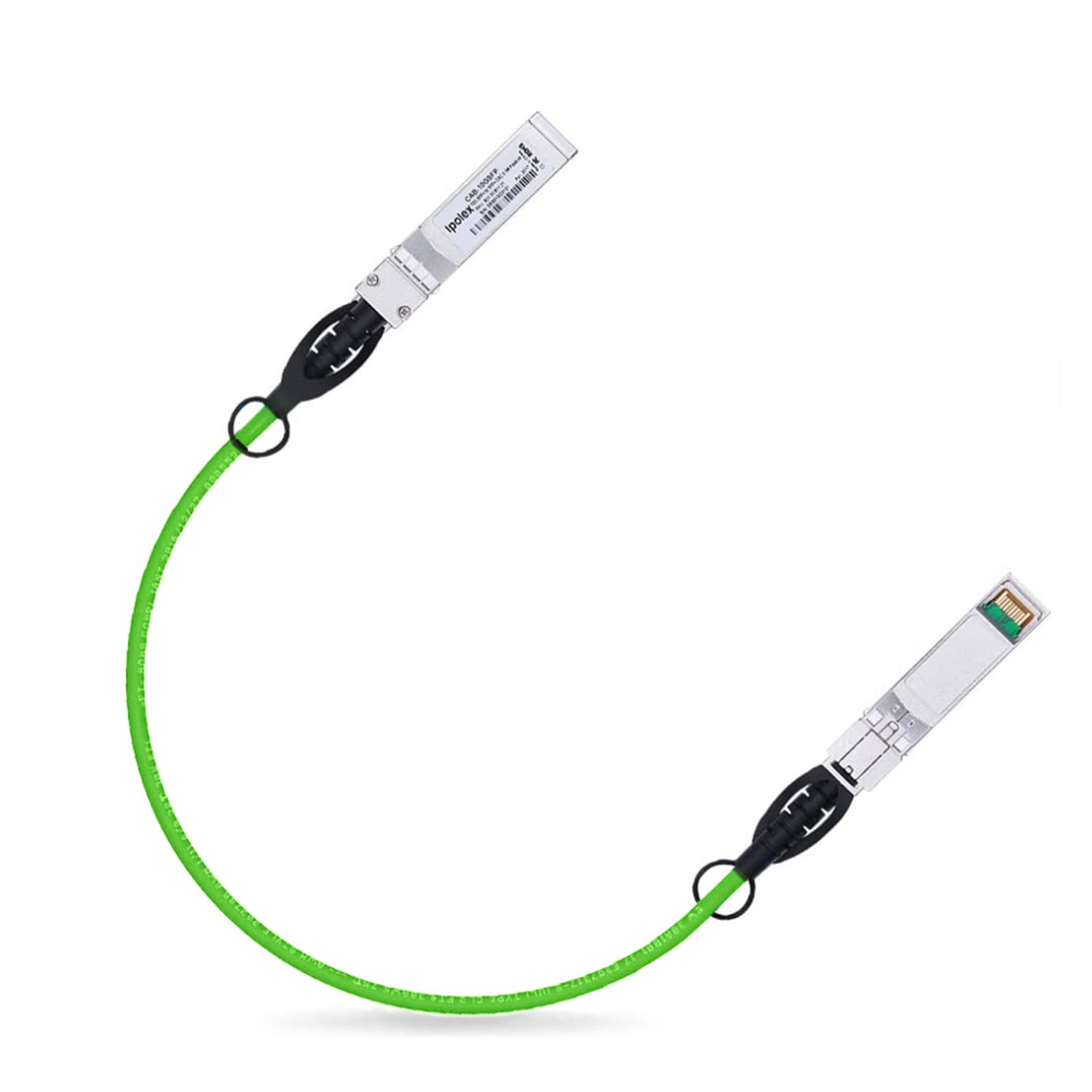 Colored 10G Sfp+ Twinax Cable, Direct Attach Copper(Dac) Passive Cable In Green, 0.5M (1.64Ft), For Cisco Sfp H10Gb Cu0.5M, Mera