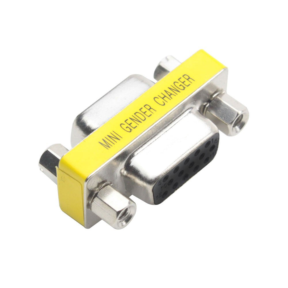 Svga Mini Gender Changer/Coupler For Pc, Hd15 Female To Hd15 Female