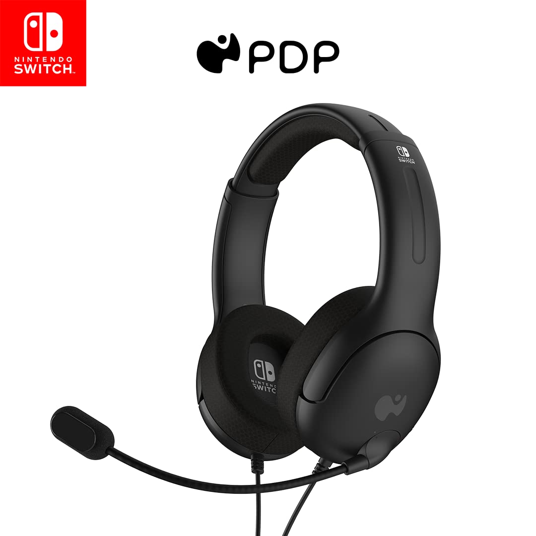 Pdp Gaming Lvl40 Stereo Headset With Mic For Nintendo Switch   Pc, Ipad, Mac, Laptop Compatible   Noise Cancelling Microphone, L