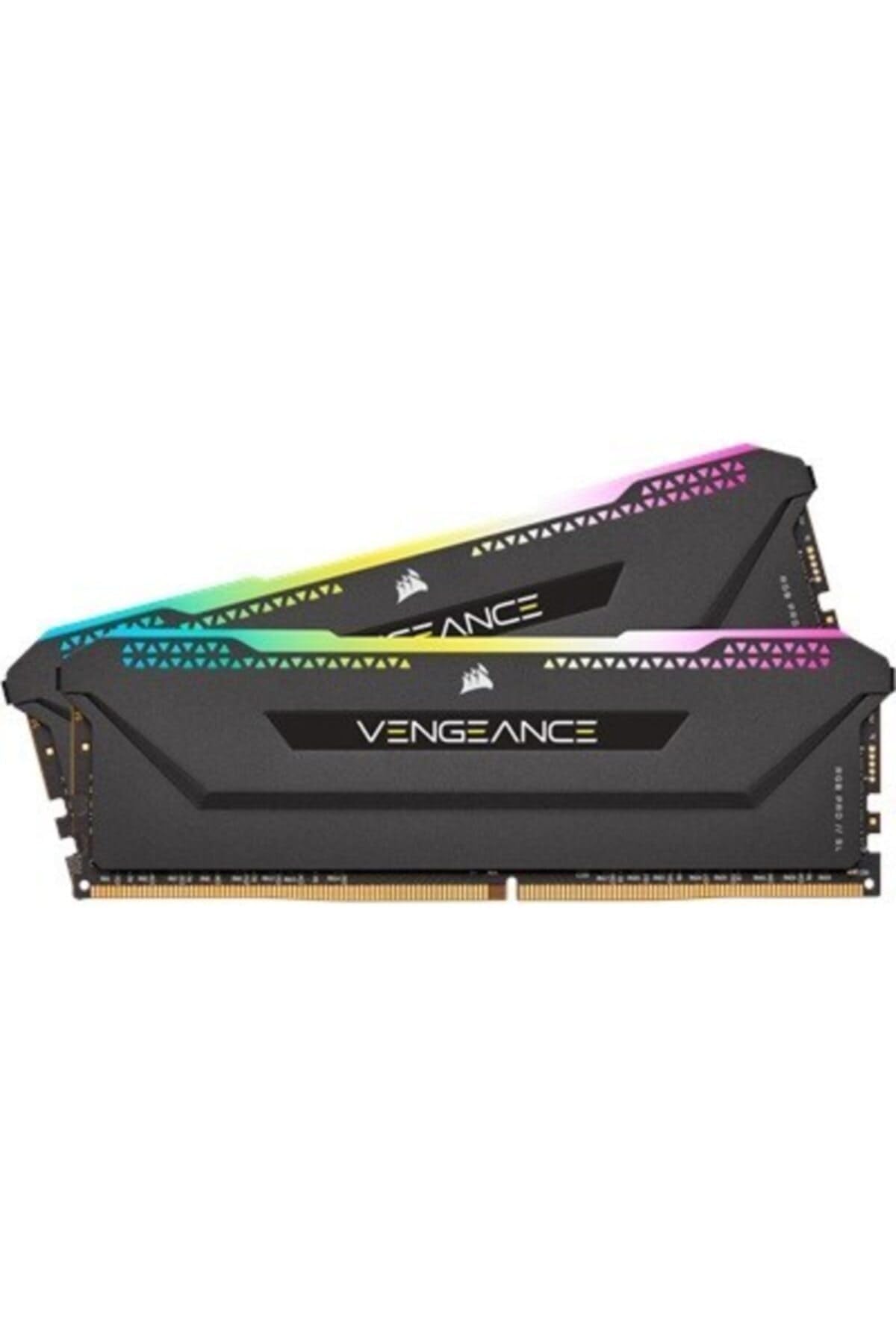 Corsair Vengeance RGB Pro 16GB (2x8GB) DDR4 3600 (PC4-28800) C18 1.35V Desktop Memory - Black (CMH16GX4M2D3600C18)