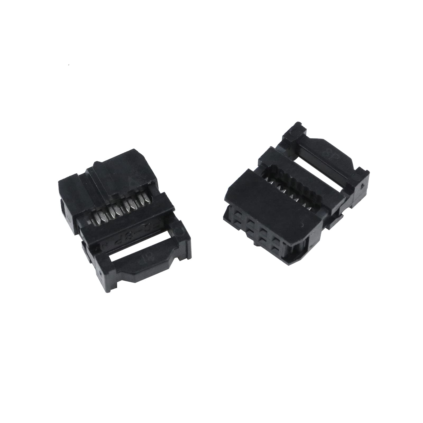 Antrader 20 Sets 2X4 Fc-8P 2.54Mm Dual Rows Idc Sockets Female Connector For Flat Ribbon Cable