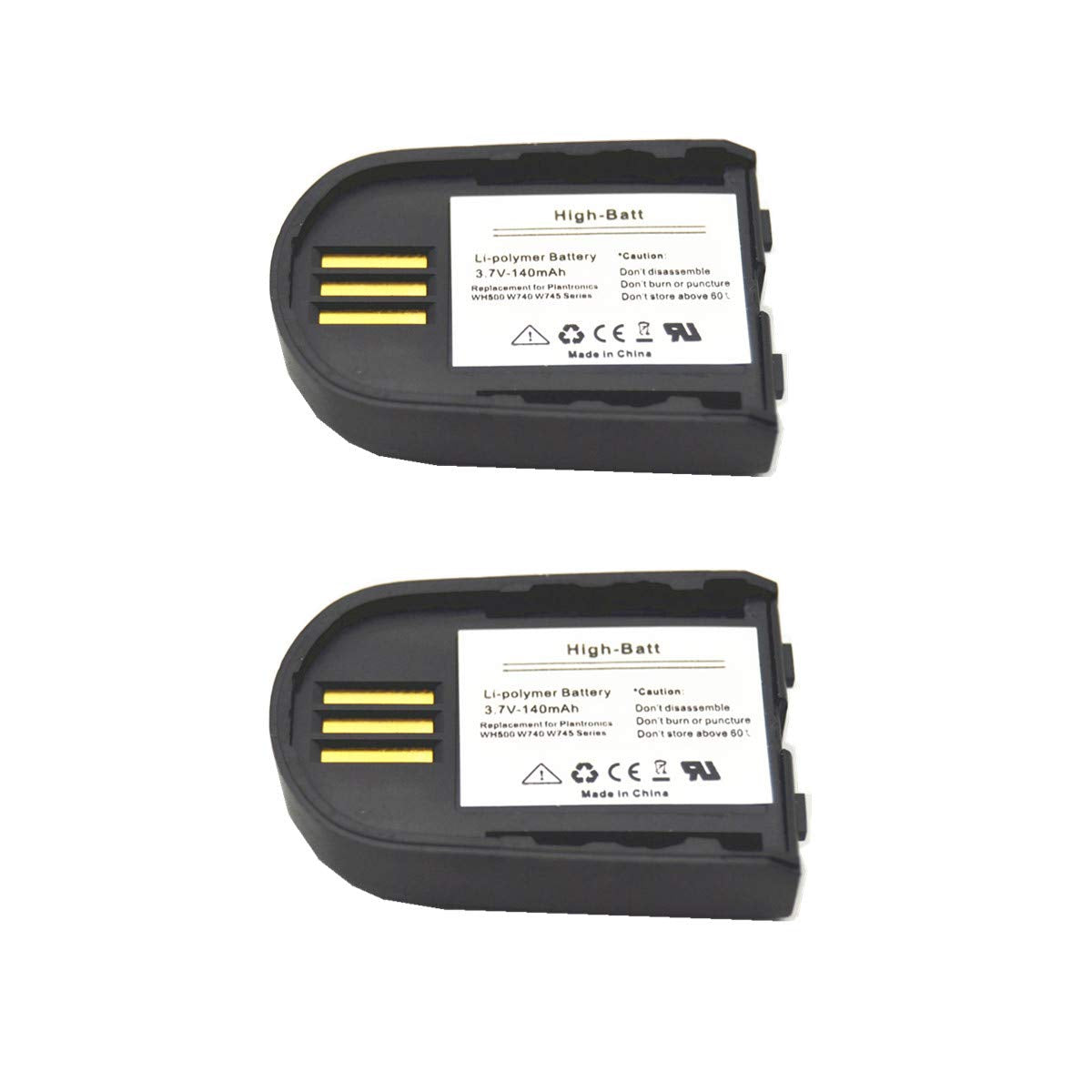 High Batt Gbbbt Wh500 W745 Battery, Replacement Battery 84598 01 82742 01 204755 01 For Plantronics Savi W740 W440 M W440 W740 M