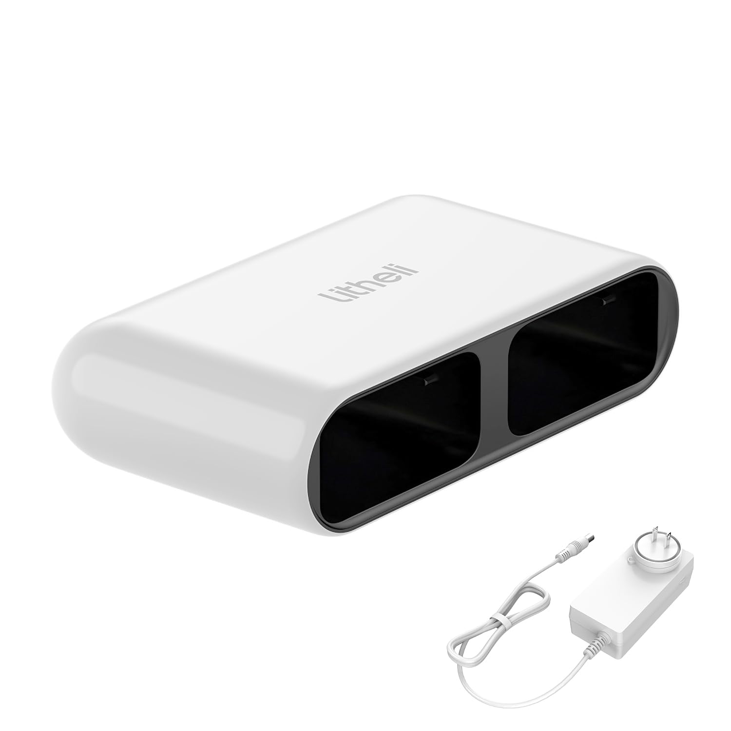 Litheli Charger for U20 Battery - 50-Minute Fast Dual Charging, Smart Charging Management, Compact & Portable Design for Efficie