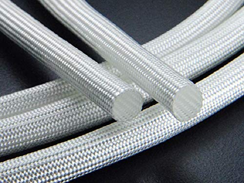 Immech  2Mm Fiberglass Insulation Sleeves, Silicone Coated, Wire Sleeve, Sleeve For Good Wire Protection 6 Meter