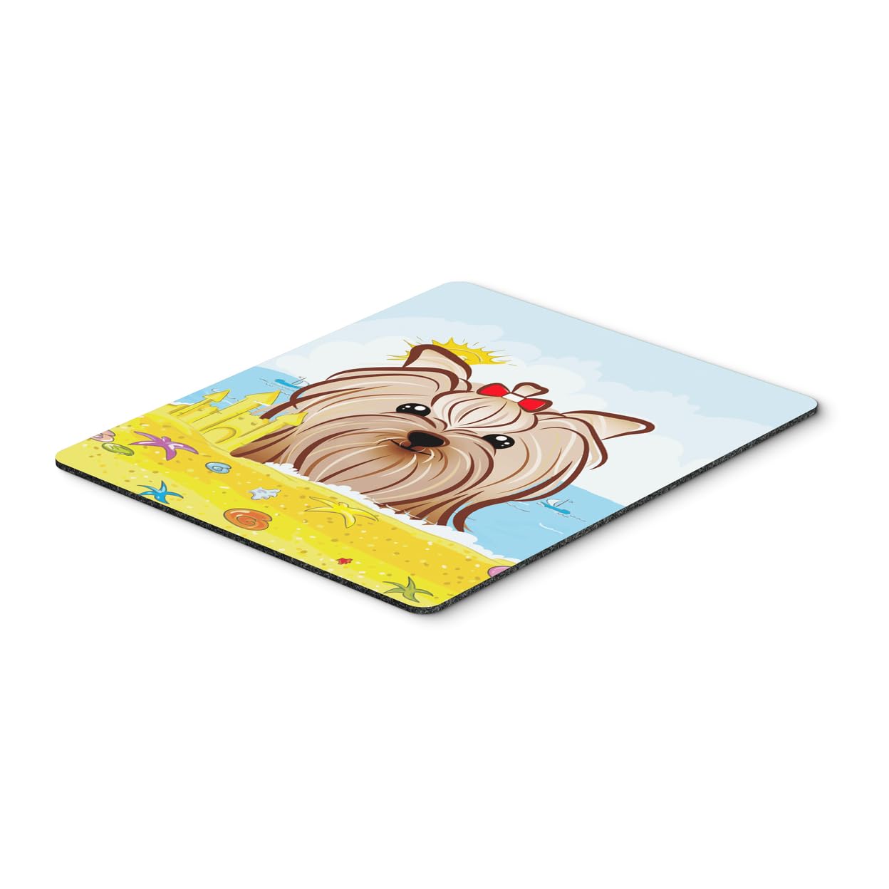 Carolines Treasures BB2072MP Yorkie Yorkishire Terrier Summer Beach Mouse Pad, Hot Pad or Trivet for Home Office Gaming Working