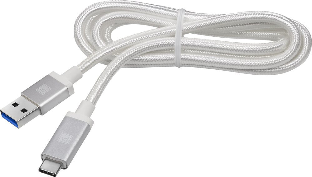 Platinum 3.3' Usb Type C To Usb Type A Charge And Sync Cable White