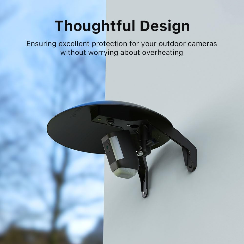 Holicfun Outdoor Security Camera Weather Resistant Shield Cover Wall Mount, Universally Compatible With Blink, Ring, Wyze, Eufy,