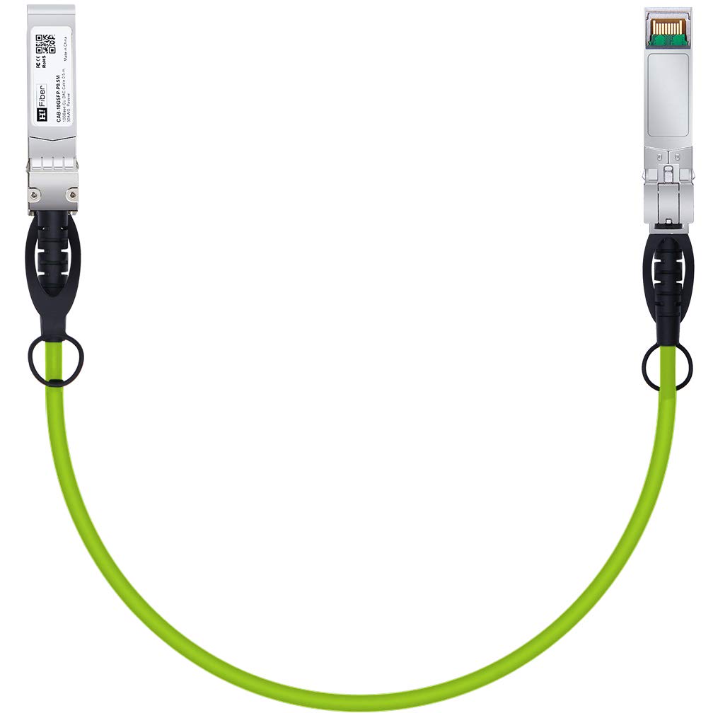 Green Sfp+ Cable, 10G Sfp+ Dac, 0.5M(1.64Ft), Passive Direct Attach Copper Twinax Cable For Cisco Sfp H10Gb Cu0.5M, Ubiquiti Uni