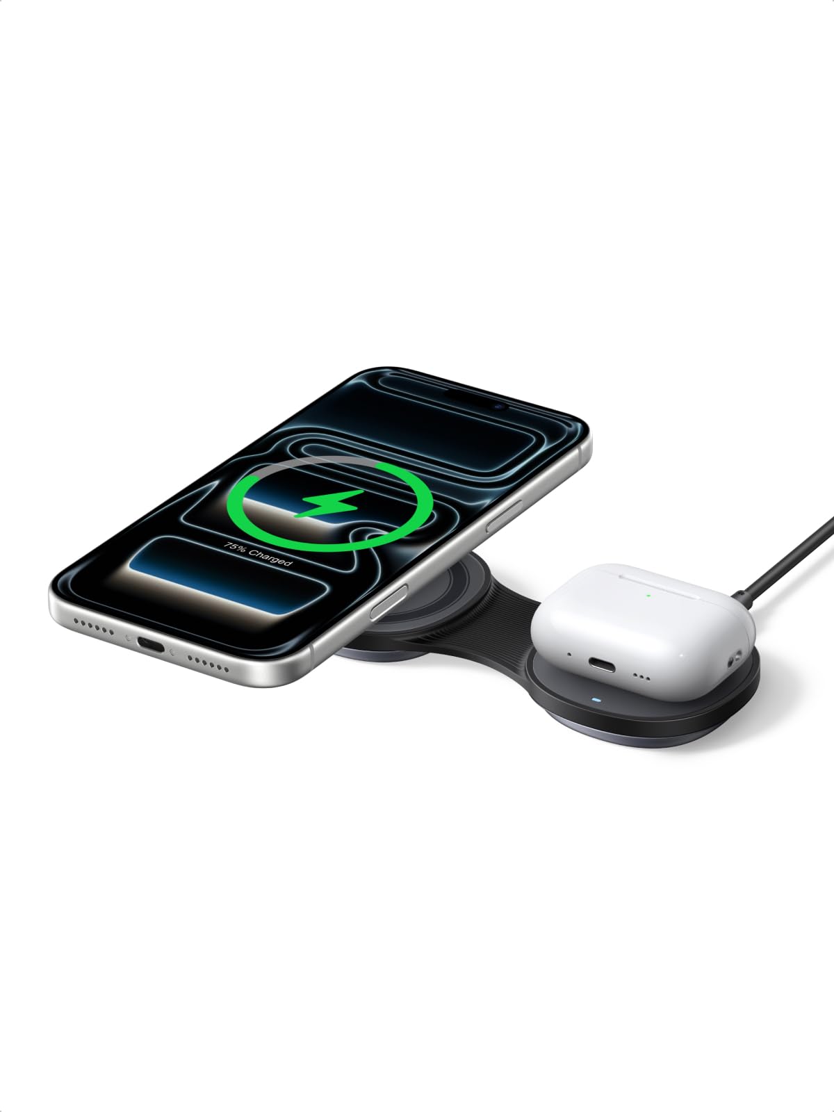 UGREEN MagFlow 25W PocketSized 2in1 Foldable Wireless Charger