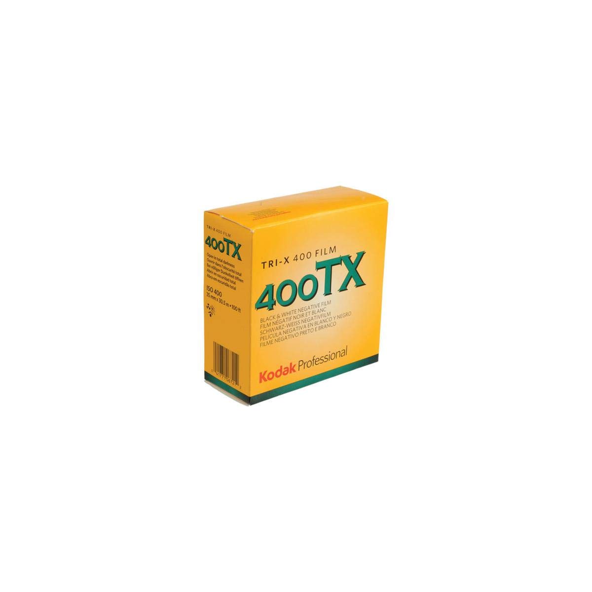 Kodak 106 7214 Tri X 400Tx Professional Iso 400, 35Mm, Black And White Film 100 Feet Roll (Yellow)
