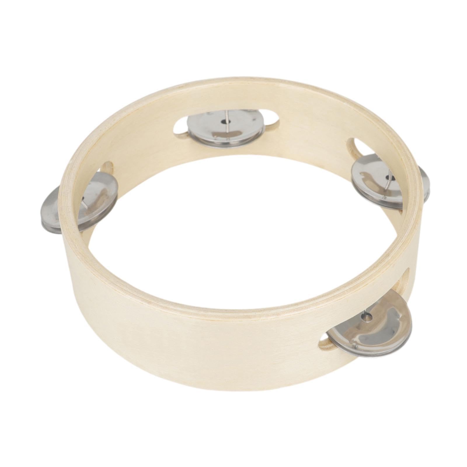 Merishopp Wooden Tambourine Ring Educational Metal Bells for KTV Party Music Festivals | Toys & Hobbies | Educational | Music & 