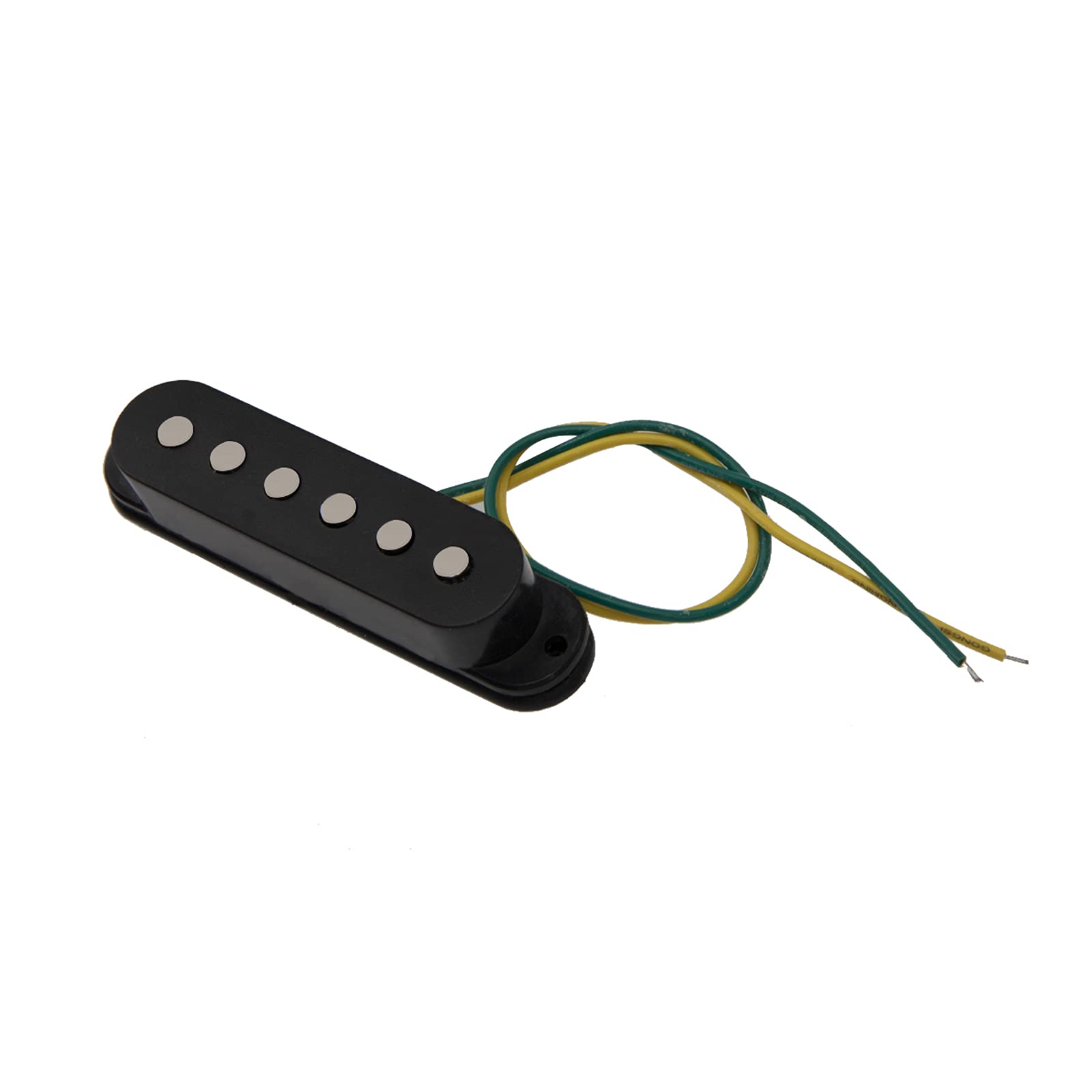 2Pcs Yootones Electric Guitar Single Coil Sound Pickup Audio Transducer Compatible With St Guitar Replacement Part (Black)