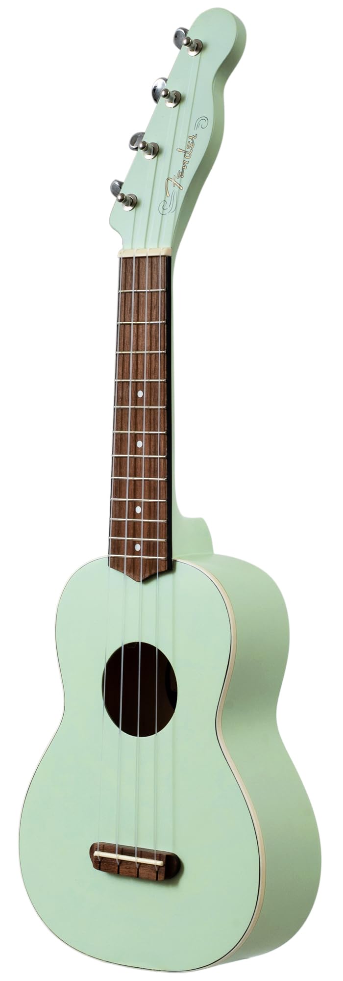 Fender Venice Soprano Ukulele   Surf Green Bundle With Gig Bag, Tuner, And Austin Bazaar Instructional Dvd