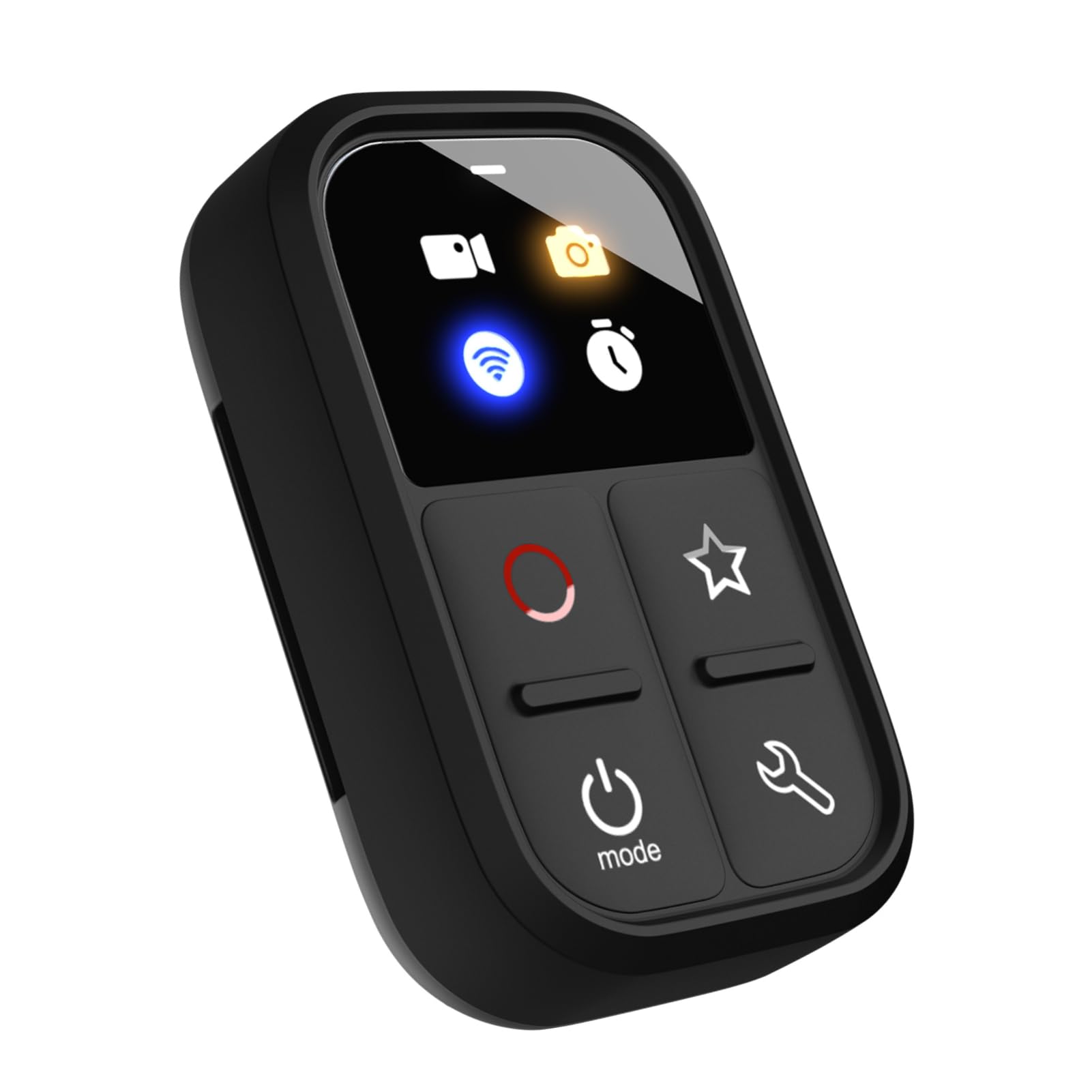 Andoer Wireless Smart Remote Control For Gopro Hero 13/12/11/10/9/8/Max Led Colorful Screen Built In Battery 50M Control Distance With Wrist Strap Usb Charging Cable