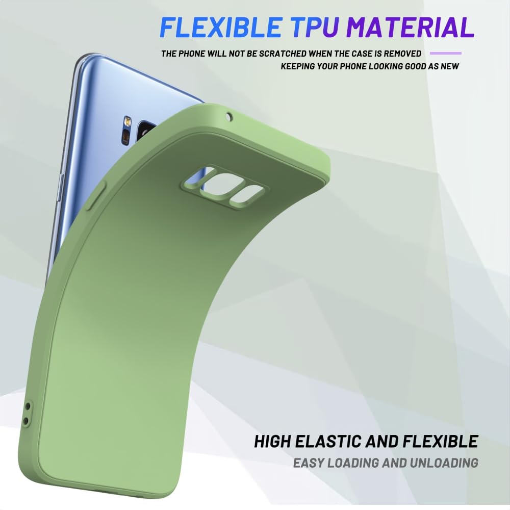 Wogroo For Samsung Galaxy S8 Plus Case Green, Scratch Resistant With Soft Touch, Slim Thin Phone Cover For Samsung Galaxy S8 Plu
