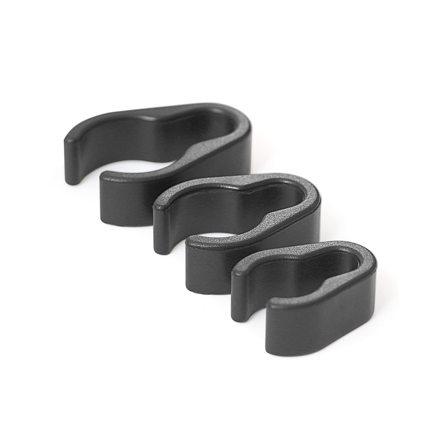 Alekor Microphone Stand Cable Clips   Boom Pole Cable Clips Clamp Plastic Mount   Multiple Sizes With Cable Ties (48 Pcs)