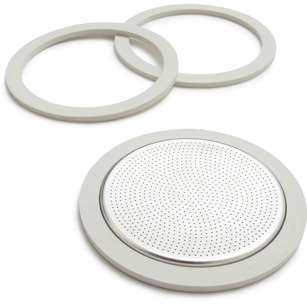 Bialetti Replacement Gaskets And Filter For 9 Cup Stovetop Espresso Coffee Makers