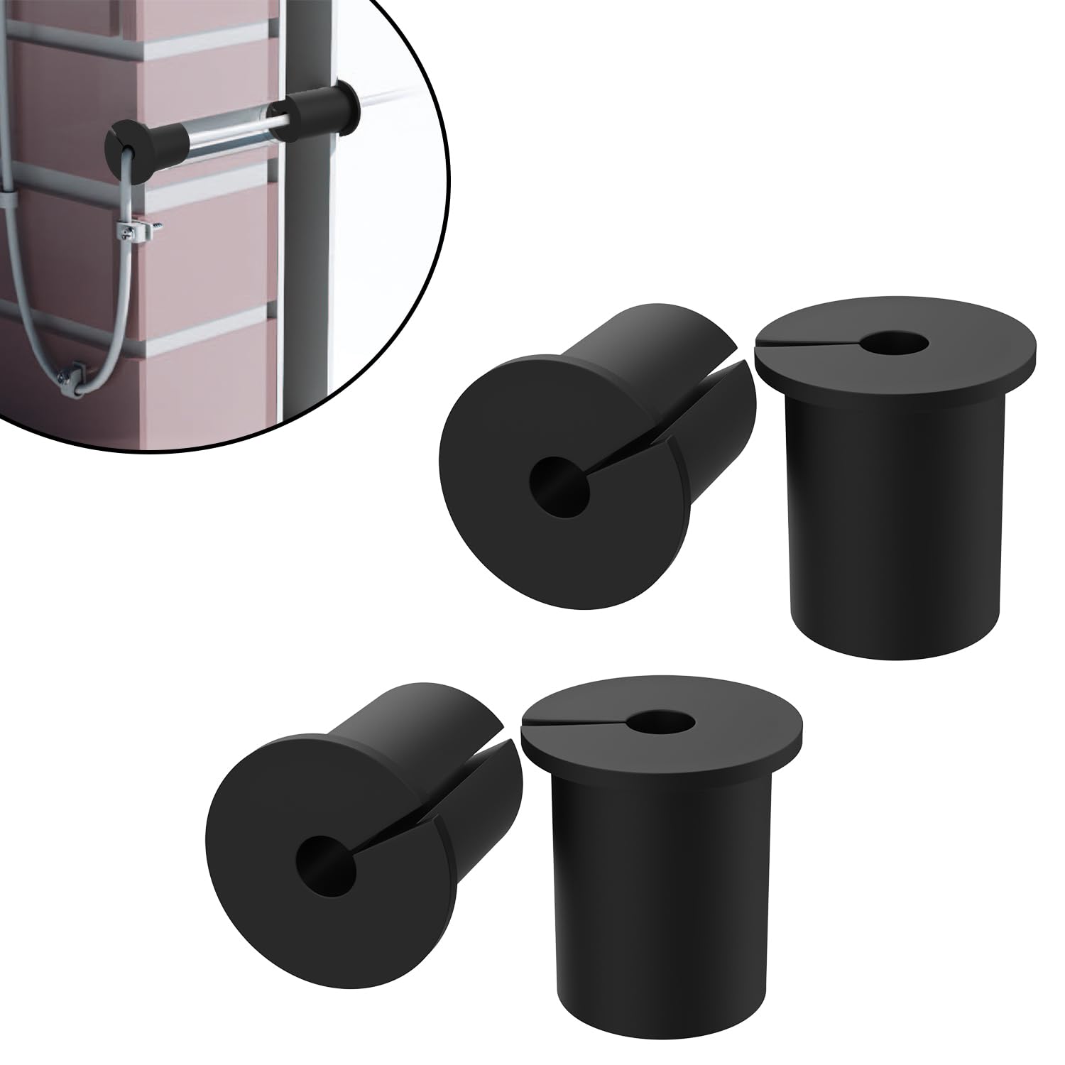 4Pcs Wall Bushing Grommet For Starlink Dishy Ethernet Adapter Cable,1 Inch Starlink Cable Routing Kt Accessories Silicone Feed W