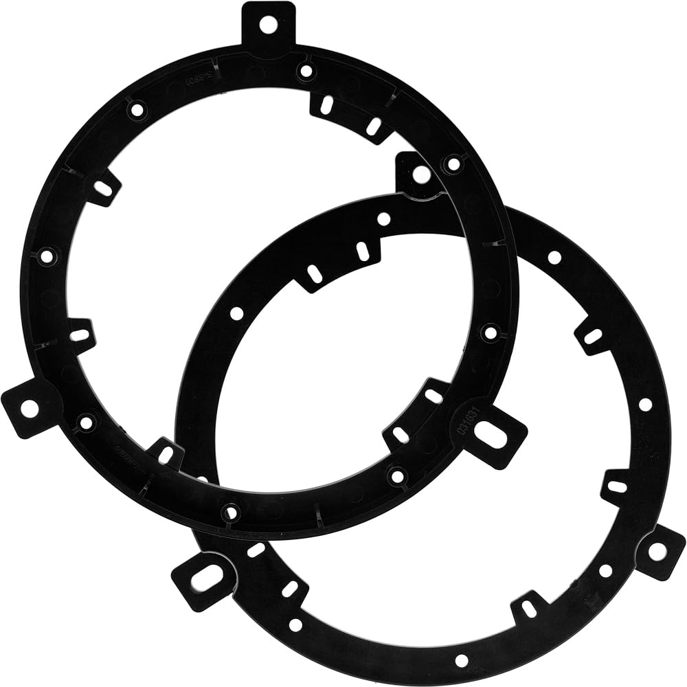 Kicker Speakers 6.75 Inch For Jeep Wrangler 2007-2017 Upgrade Kit - 4 Pack Of Ds Series With Adapters And Harness, Coaxial 6 3/4