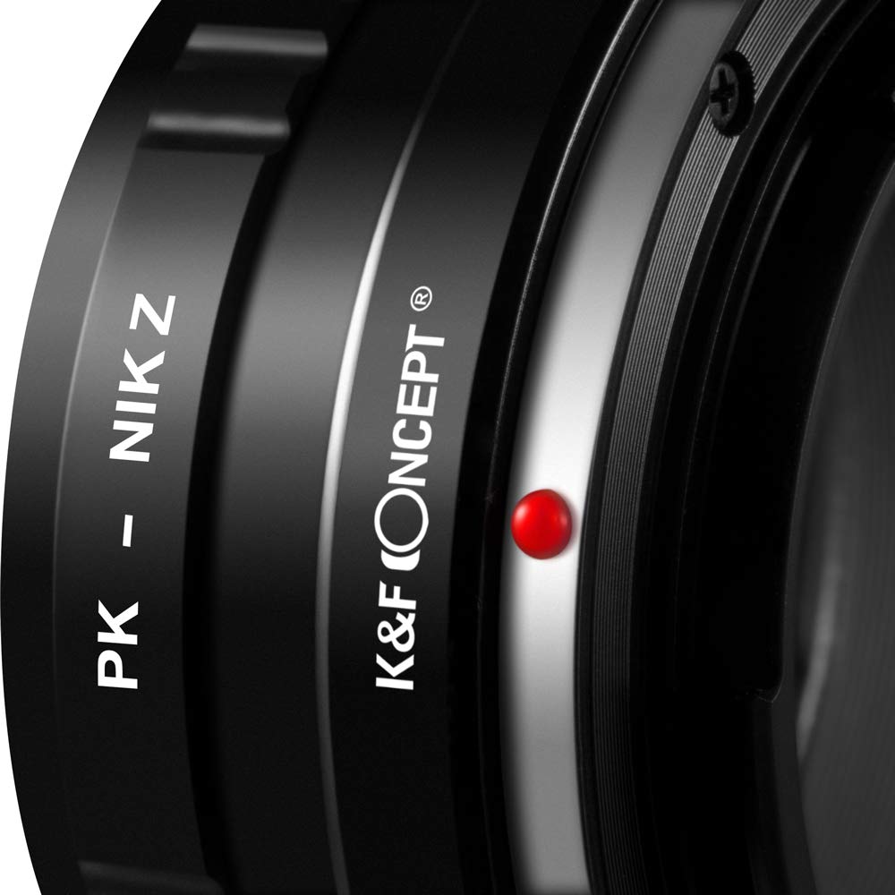 K&F Concept Lens Mount Adapter For Pentax Pk Munt Lens To Nikon Z6 Z7 Camera