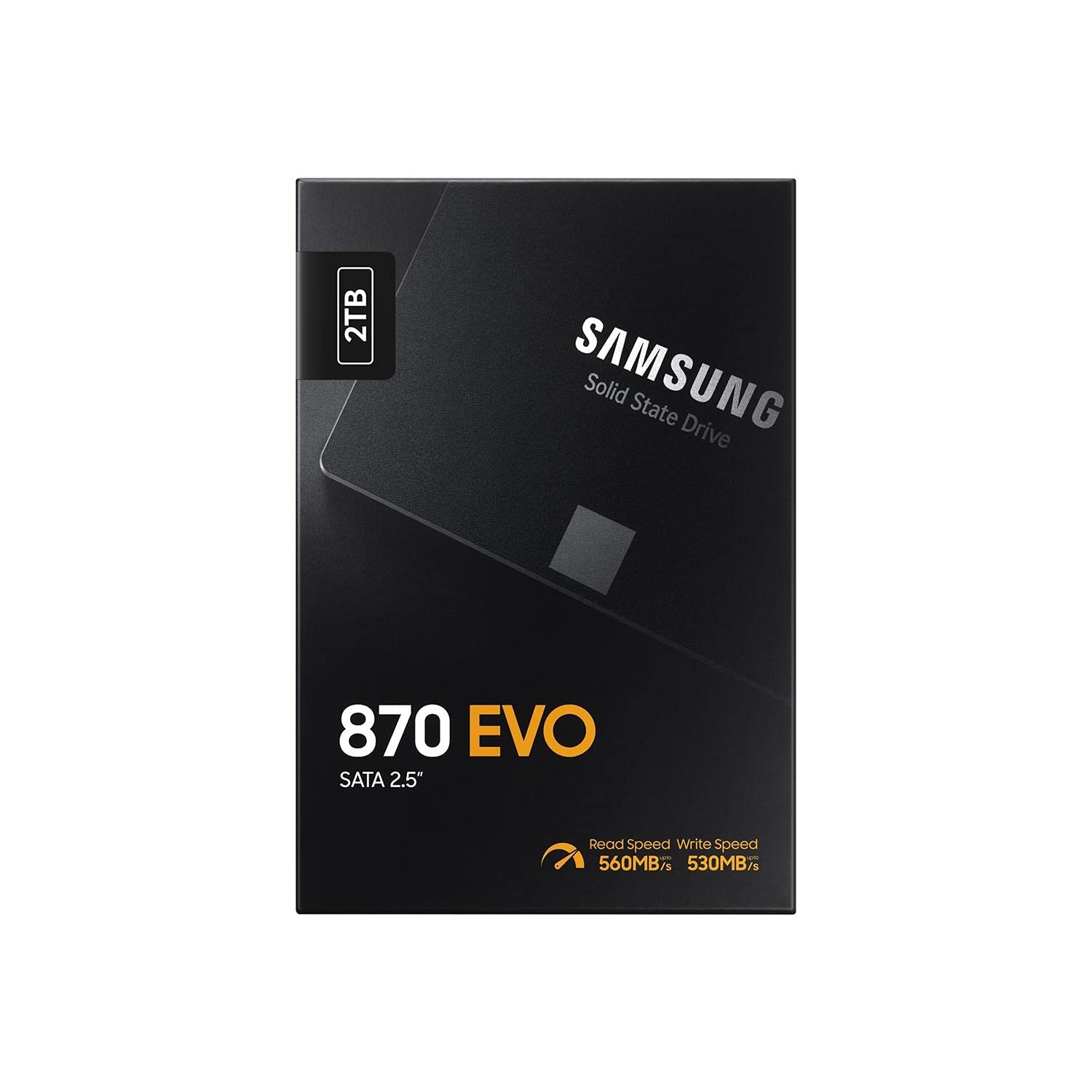 SAMSUNG SSD 870 EVO, 2 TB, Form Factor 2.5 Inch, Intelligent Turbo Write, Magician 6 Software, Black