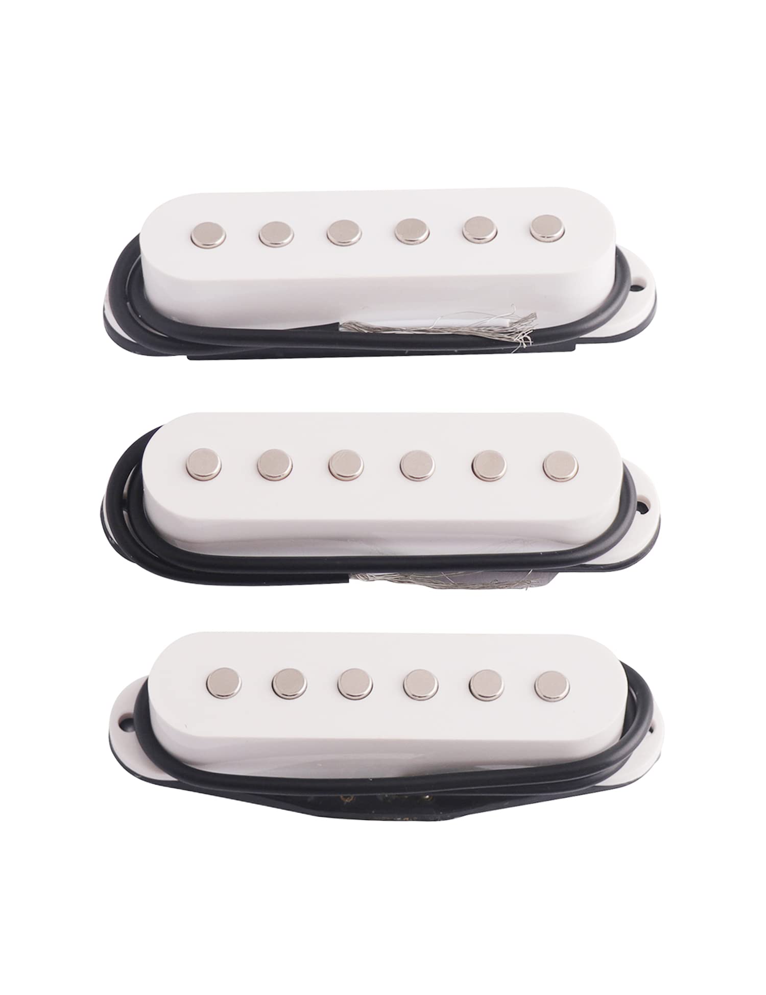 Electric Guitar Pickup Ceremic Magnet Neck Middle Bridge Single Coil Pickups Compatible with Strat Style SSS Electric Guitar Par