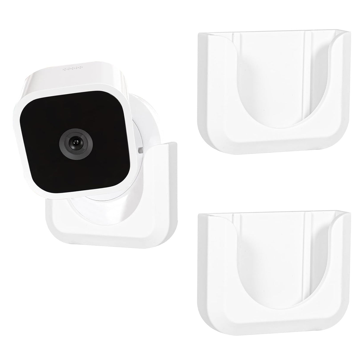 Voyaux Adhesive Wall Mount Bracket For Blink Mini Indoor Camera, No Drill, No Screws, Decorate Damage Free, Easy To Install (2 P
