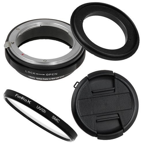 Fotodiox 62mm Macro Reverse Ring Filter Kit Compatible with 62mm Filter Thread Lenses to Nikon F-Mount Cameras - with UV Filter,