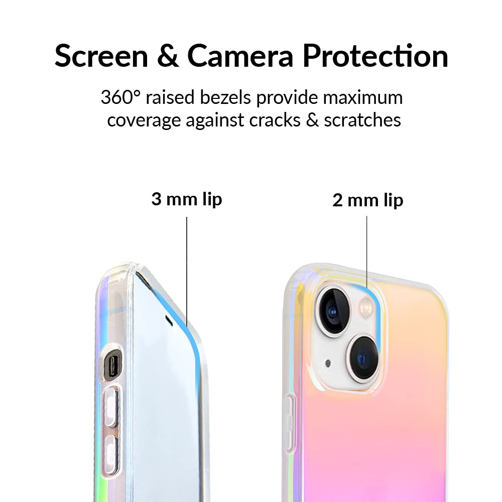 Velvet Caviar Compatible With Iphone 13 Case Iridescent White Opal [8Ft Drop Tested] Protective Cases