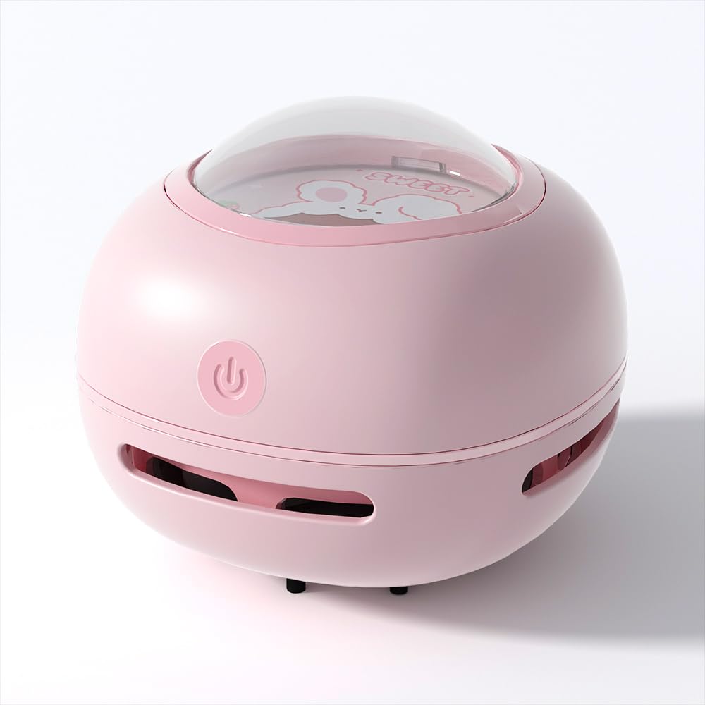 Odistar Desktop Vacuum Cleaner, Mini Table Dust Sweeper Energy Saving,High Endurance Up To 400 Mins,360 Rotatable Design For Key