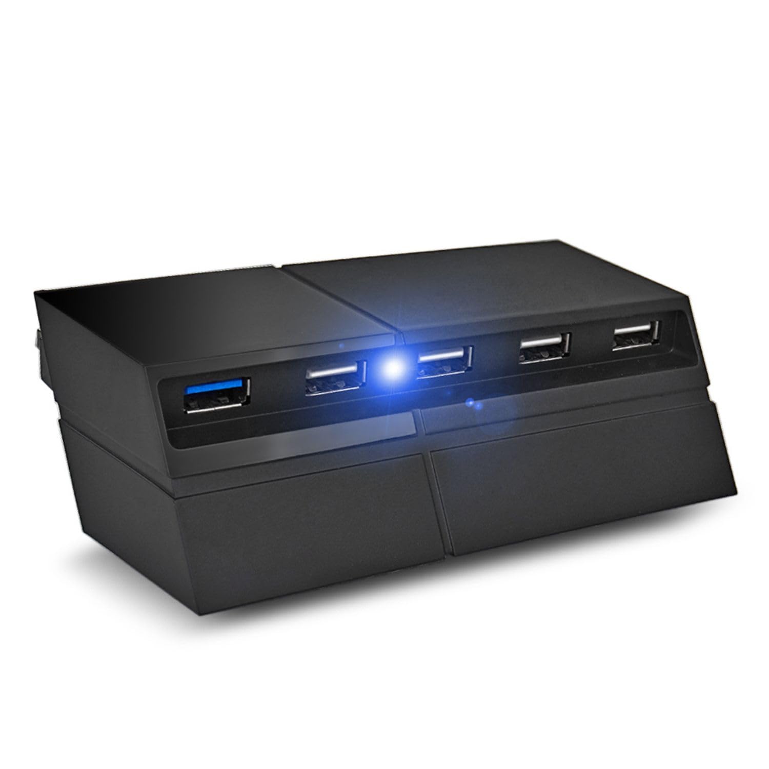 TNP 5 Port USB Hub for PS4 - USB 3.0/2.0 High-Speed Extender Adapter Accessories Expansion Hub Connector Splitter Expander for P