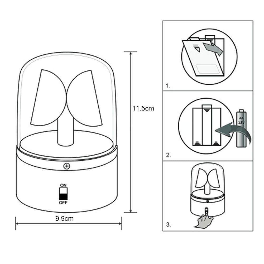 Balana 4.5 Led Strobe Light, Rotating Flashing Light, 360 Degree Disco Party Lamp, Perfect For Club, Home Party, Ballroom, Show