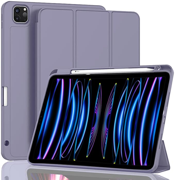 Proelite Smart Case For Ipad Pro 11 Inch 2022/2021 4Th/3Rd Gen [Auto Sleep/Wake Cover] [Pencil Holder] [Soft Flexible Case] Reco