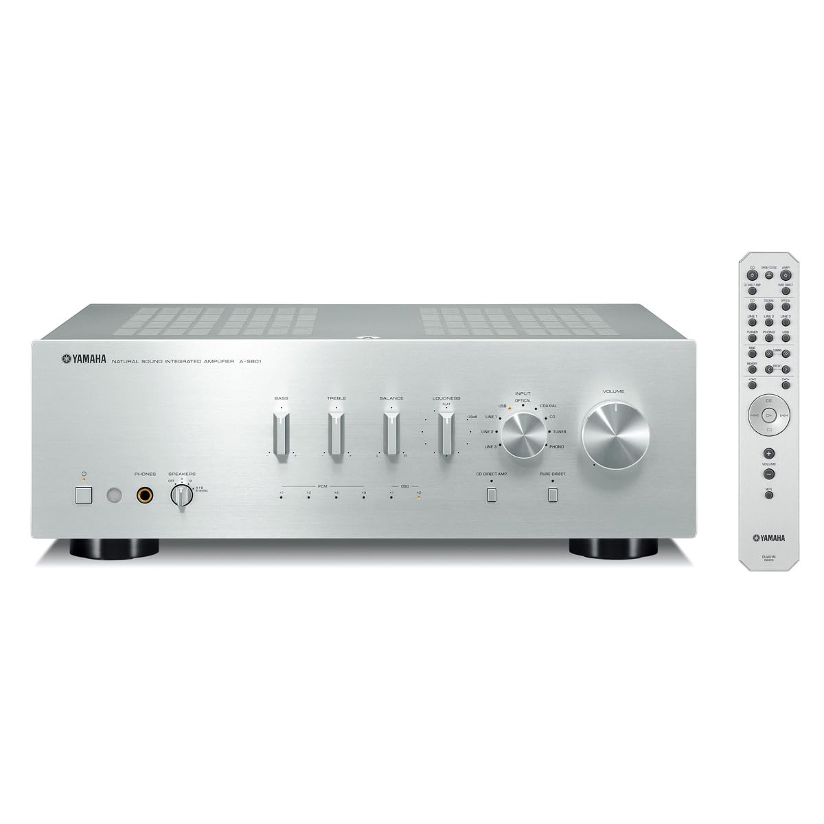 Yamaha A-S801Sl Natural Sound Integrated Stereo Amplifier (Silver)