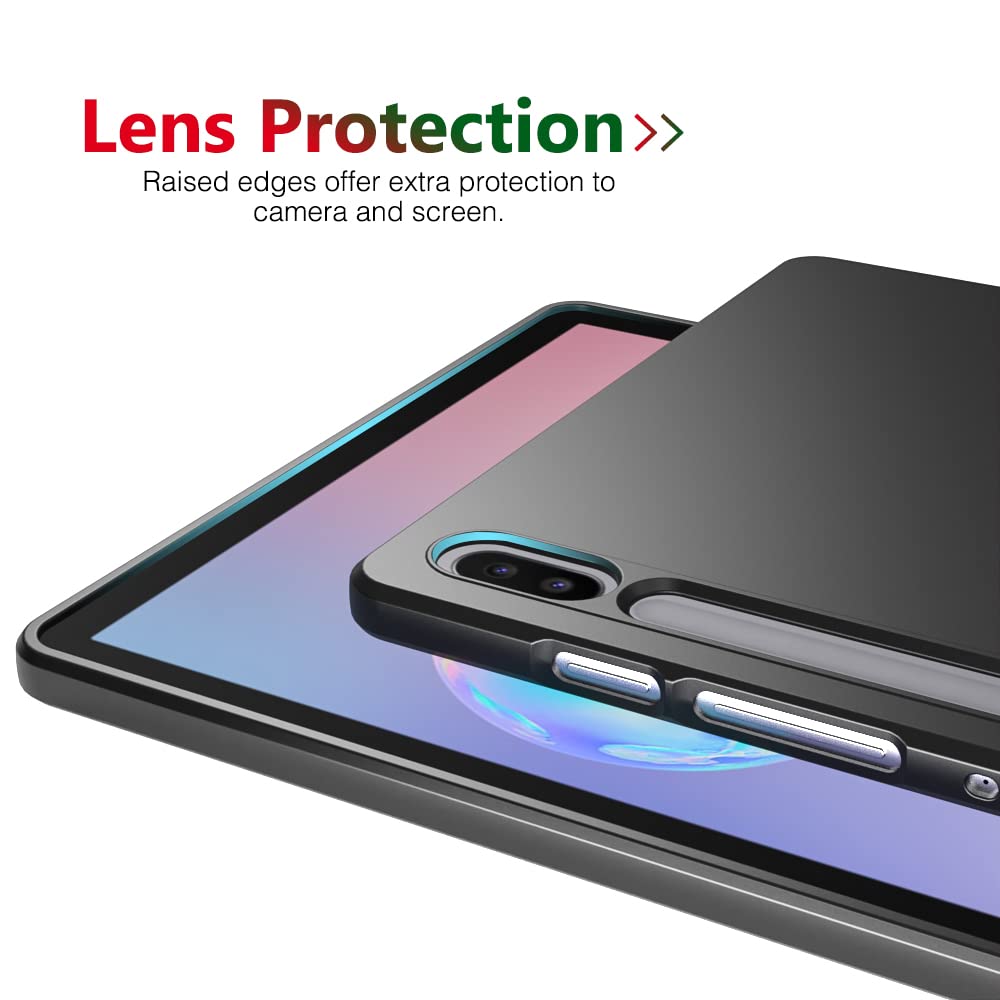 Samsung Galaxy Tab S6 10.5 Case   Thin & Soft Protective Cover For Samsung Galaxy Tab S6 10.5 Inch (2019 Release), Black