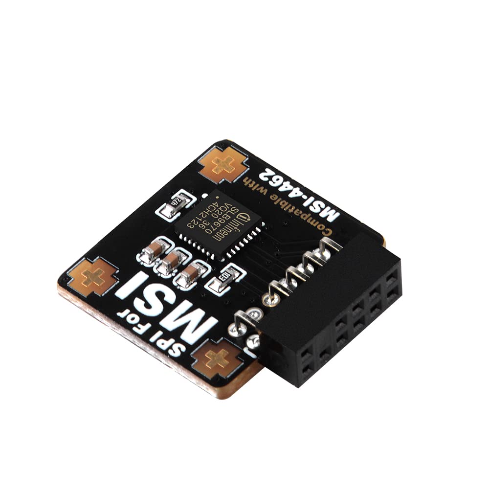 Newhail Tpm2.0 Module Tpm Spi 12Pin Module With Infineon Slb 9670 For Msi Motherboard Compatible With Tpm2.0(Ms 4462)