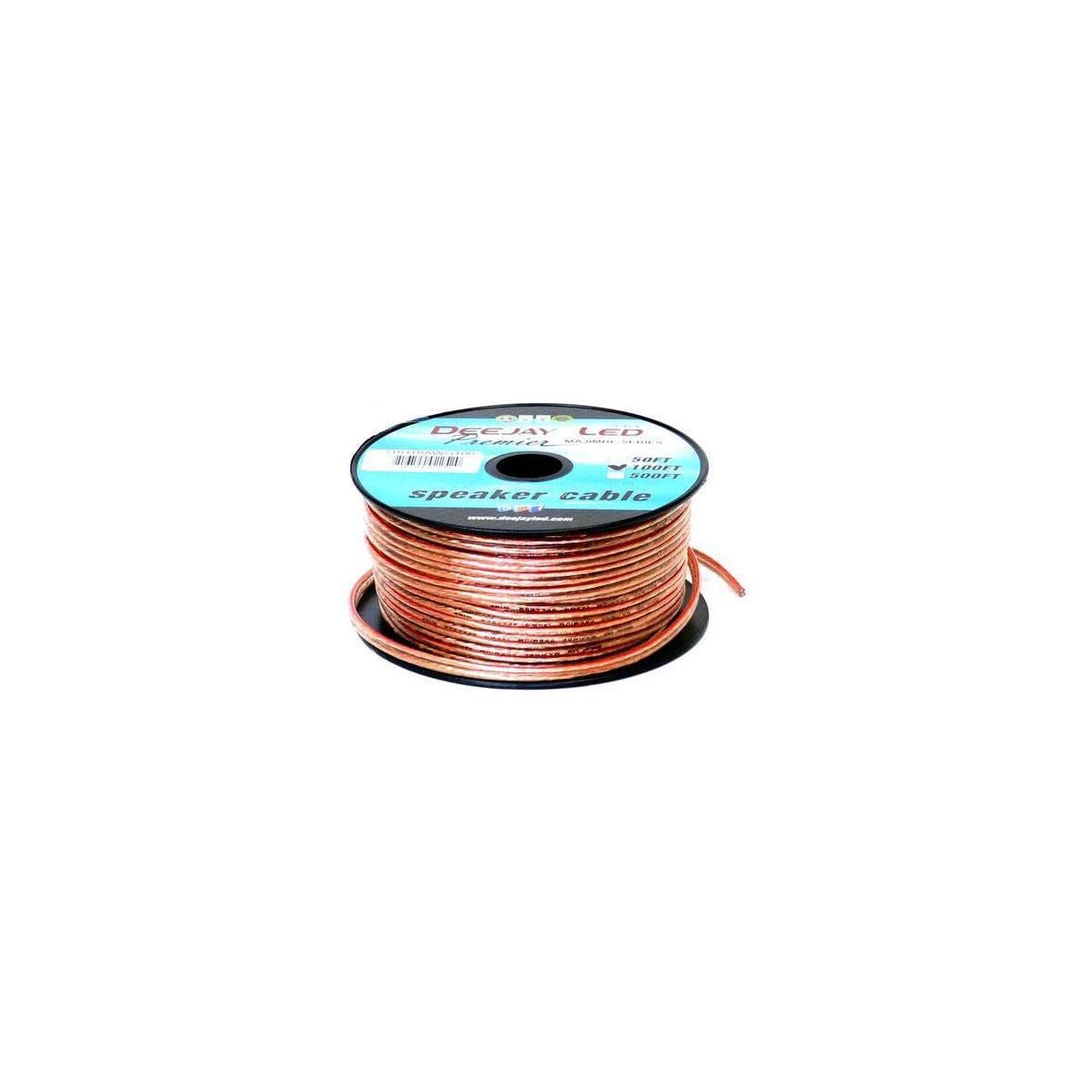 100-Foot 2-Conductor 18 Gauge Stranded Speaker Hookup Cable