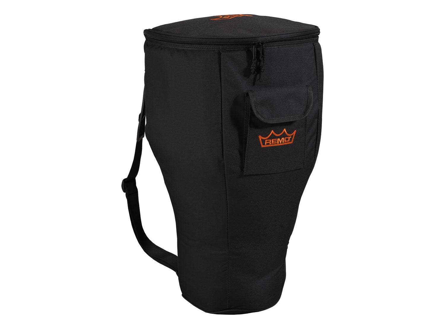 Remo Bag, 12' Djembe, Strap, Carrying Handle, Pocket, Deluxe Black