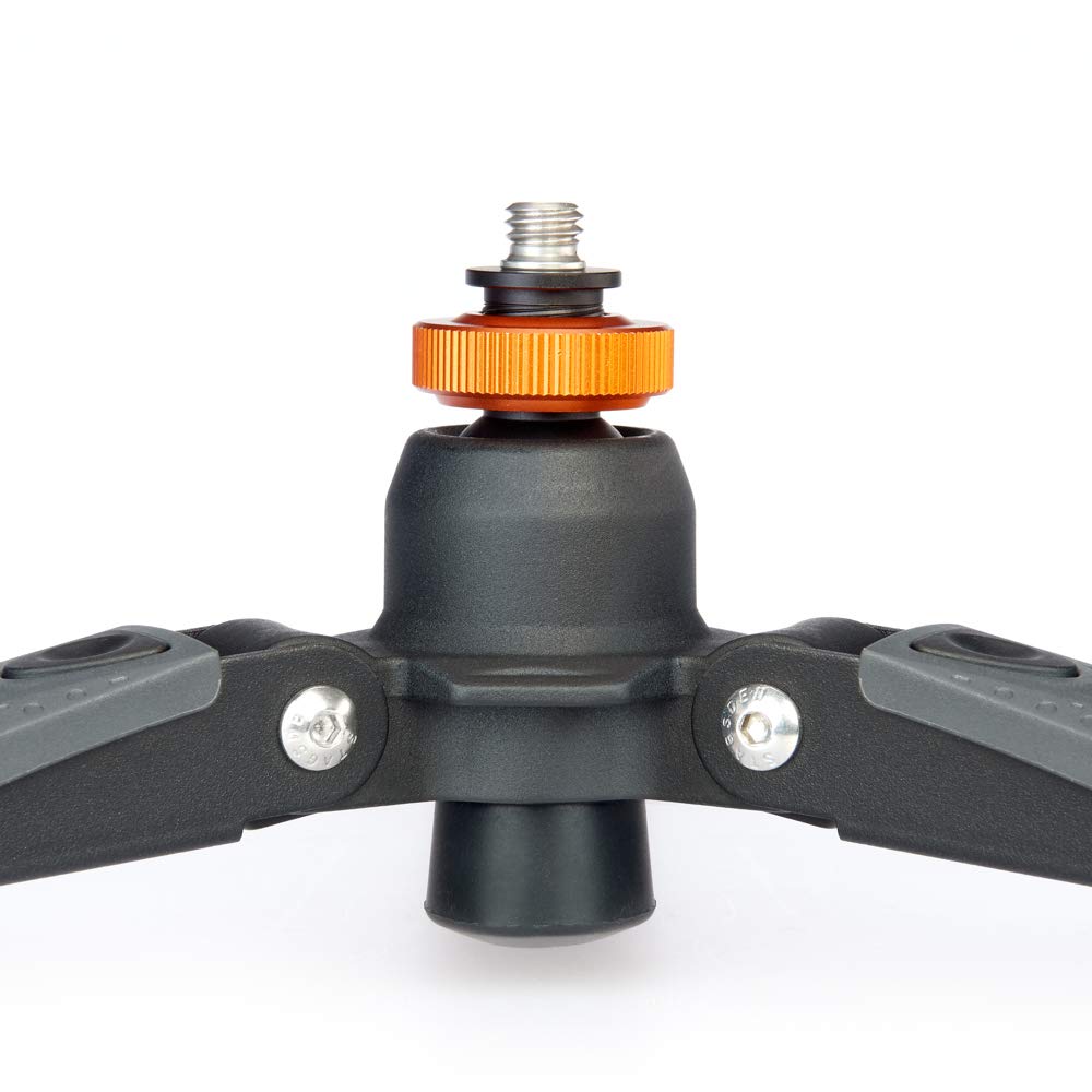 3 Legged Thing Docz2 Foot Stabiliser For Monopods - Travel-Friendly, Table-Top Camera Tripod And Foot Accessory For Monopods For