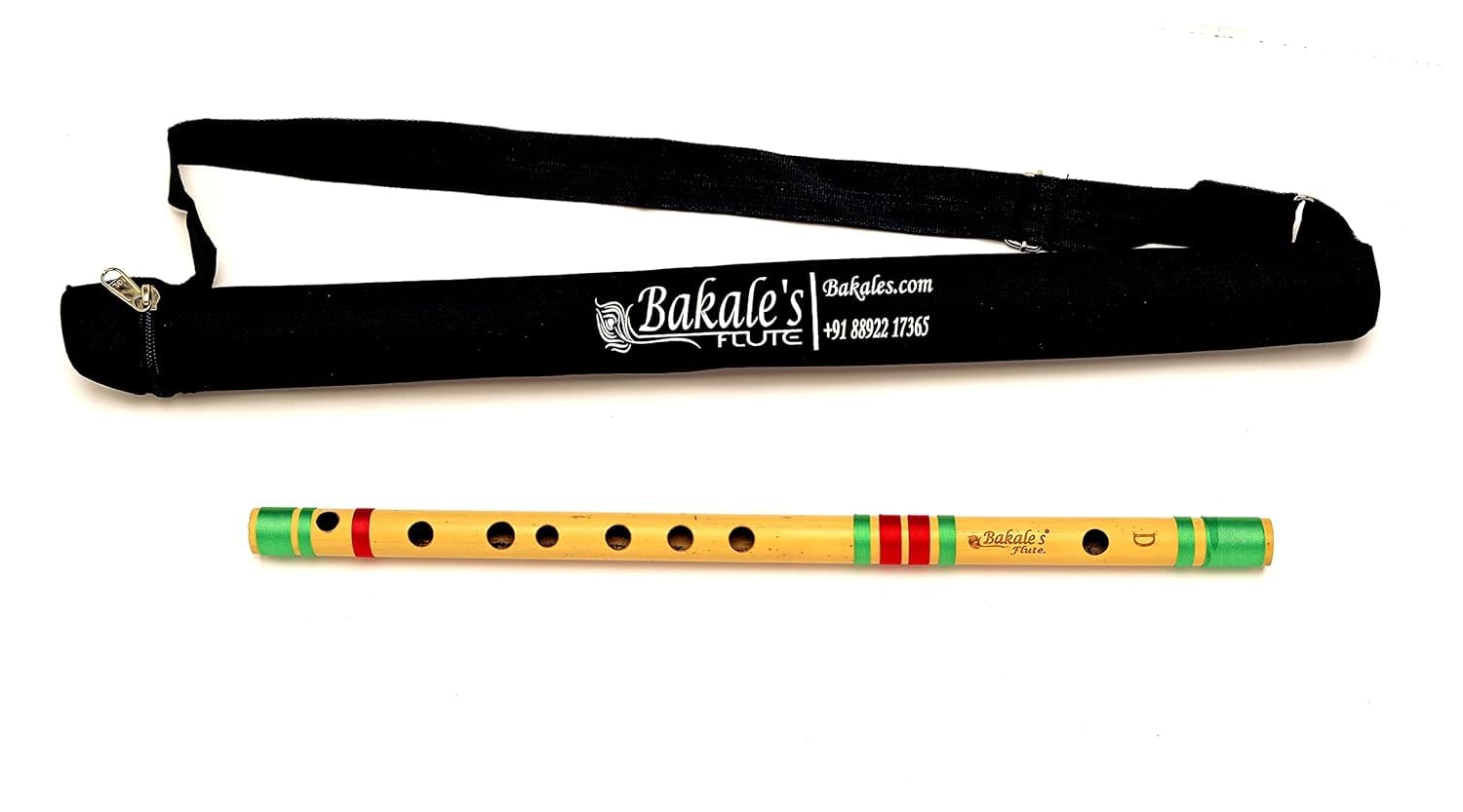 Bakale Flutes D Base Bansuri Flute Right Handed  33 Inches  440Hz