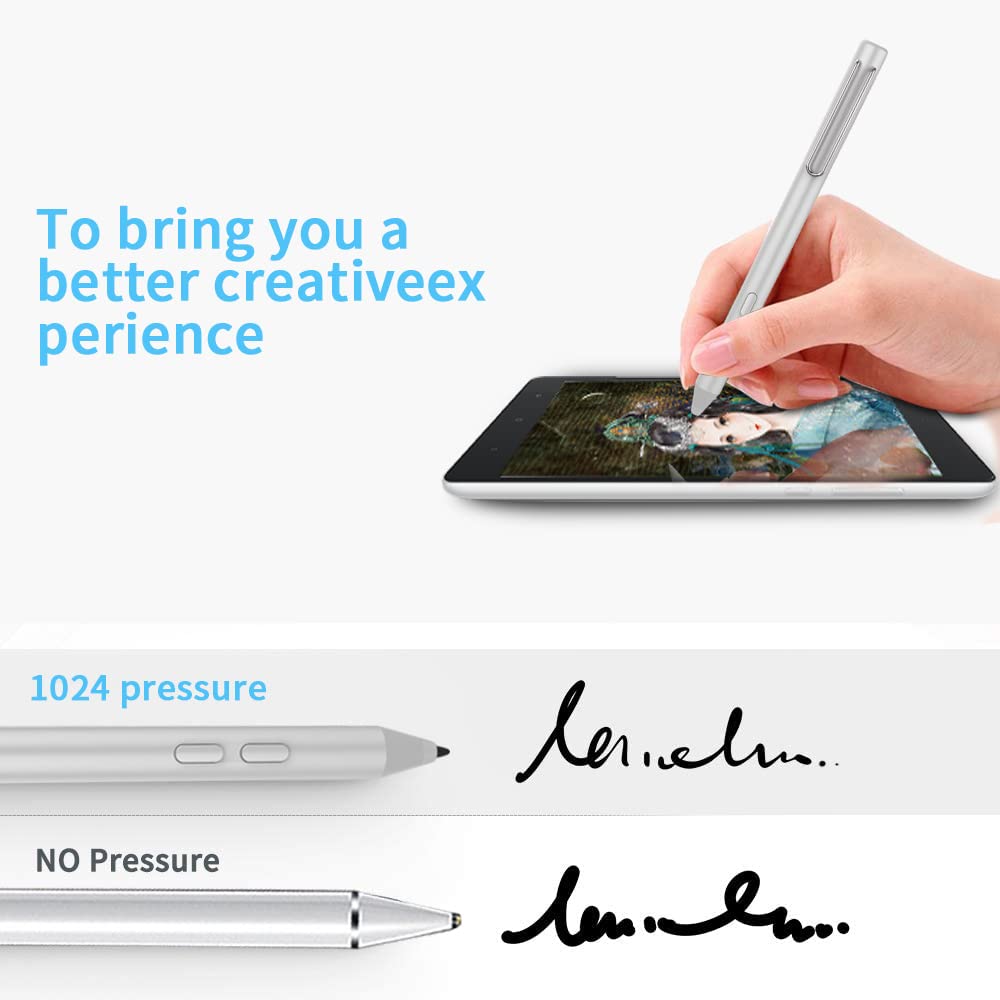 Stylus Pen For Microsoft Surface,With1024 Levels High Pressure Sensitivi Compatible With Surface Pro X/8/7/6/5/4/3, Surface Book